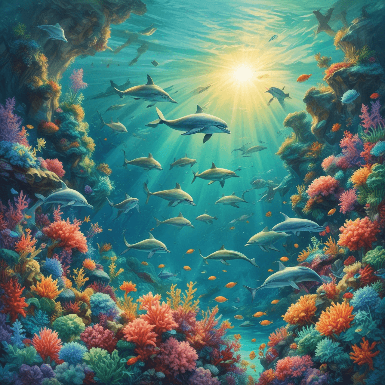 Dolphin Dive Math Quiz game banner