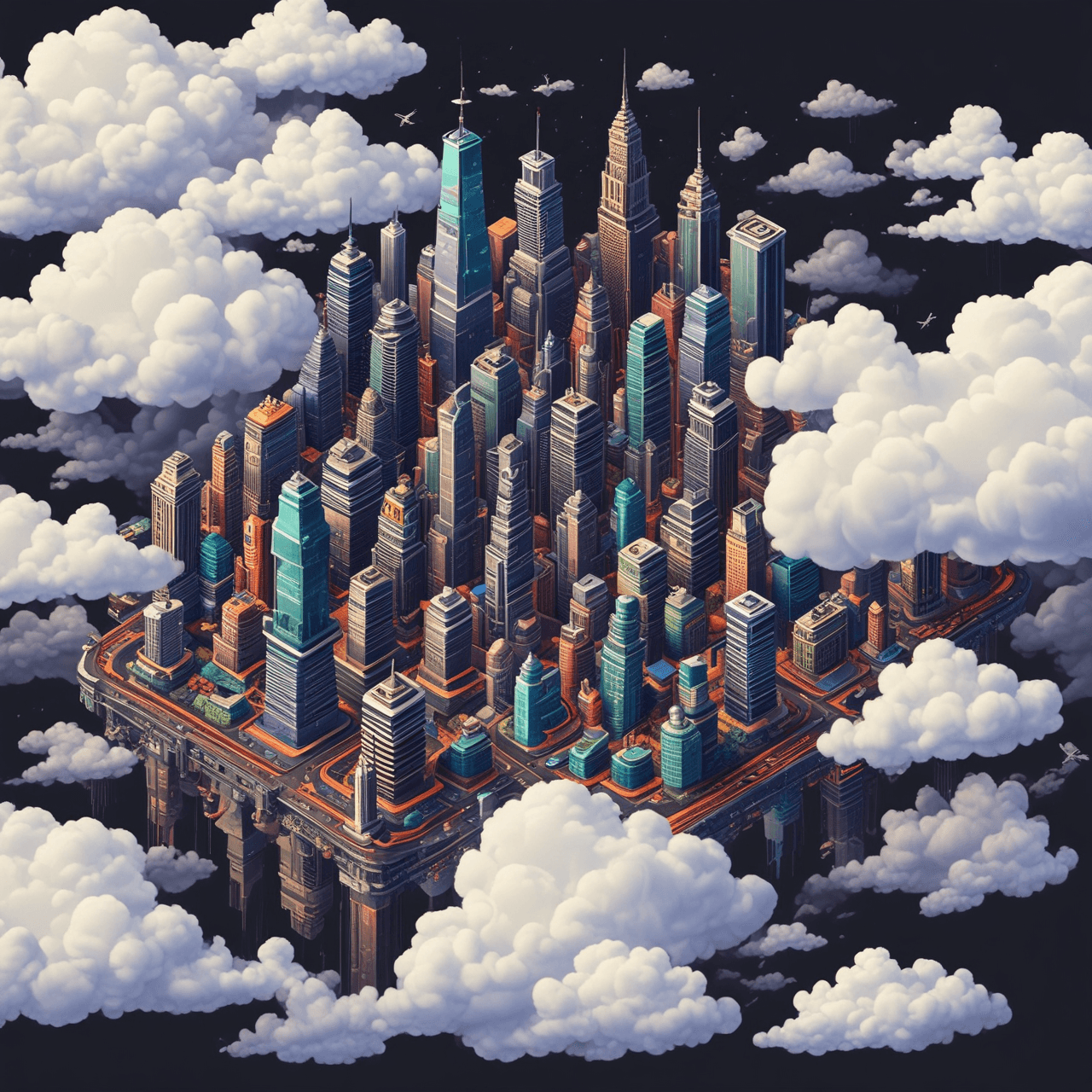 Macroeconomic Cloud Hop game banner