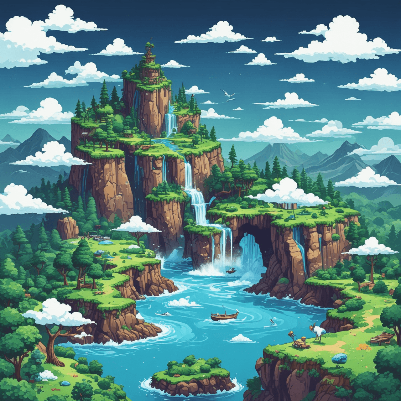 Aventura del Jetpack del Ciclo del Agua game banner