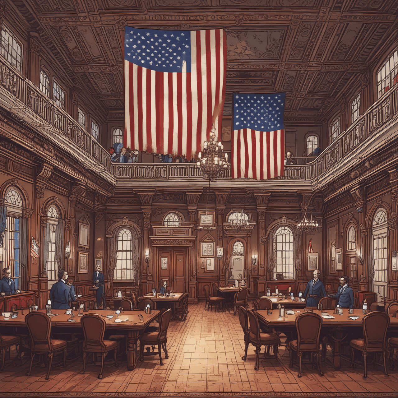 Founding Fathers' Race game banner