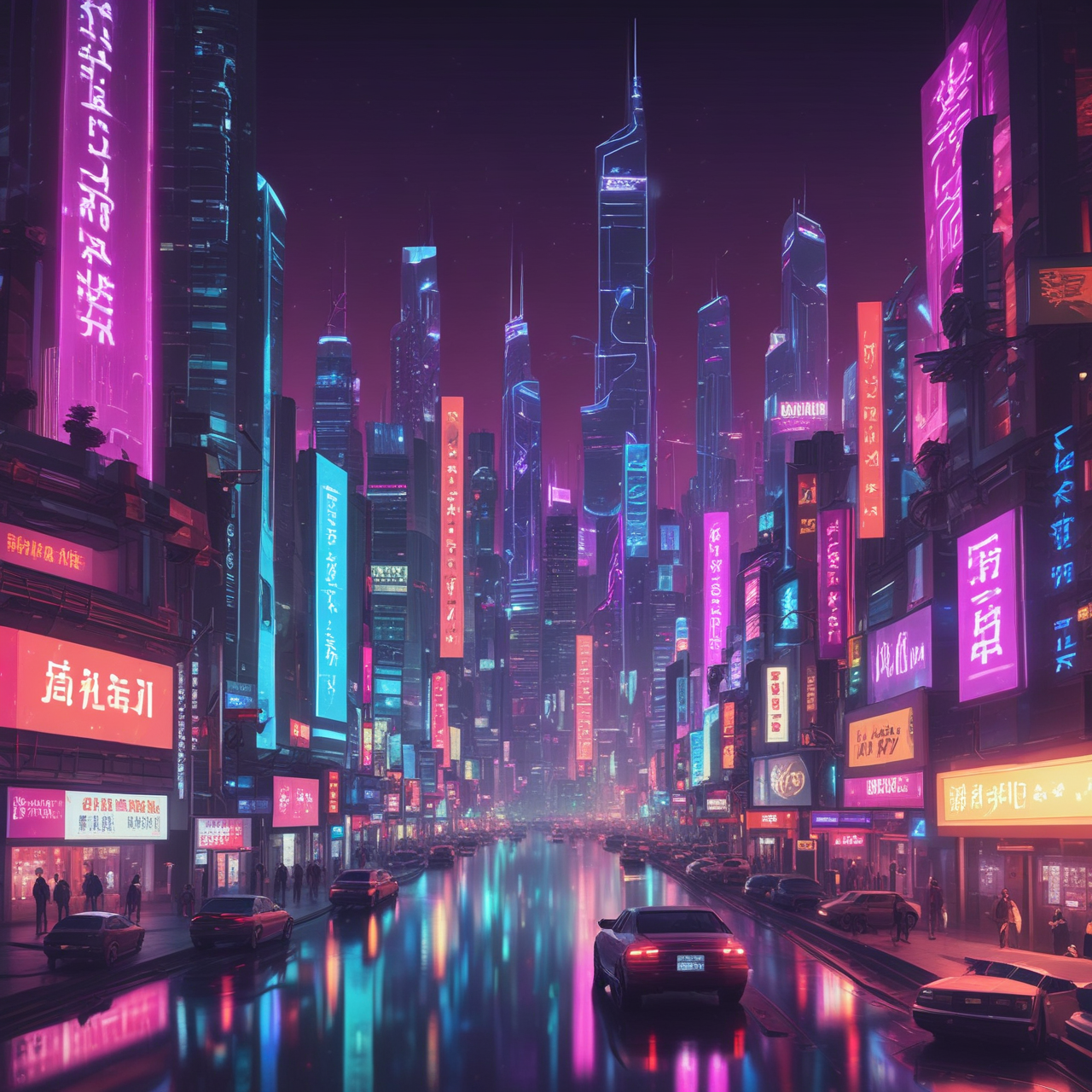 Cyberpunk Chinese Quiz Run game banner