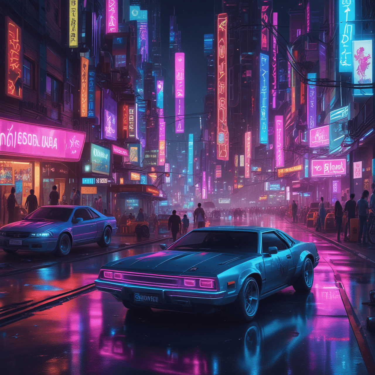 Corrida Nutricional Cyberpunk game banner