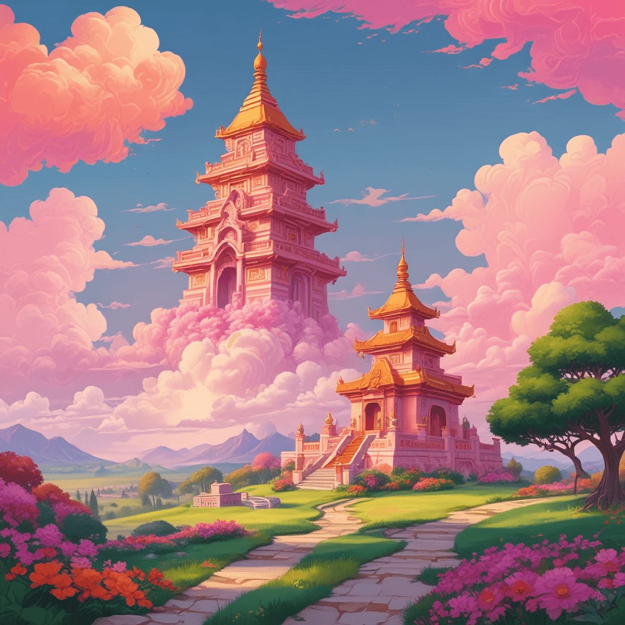 Hinduism och Buddhism: Molnbron game banner