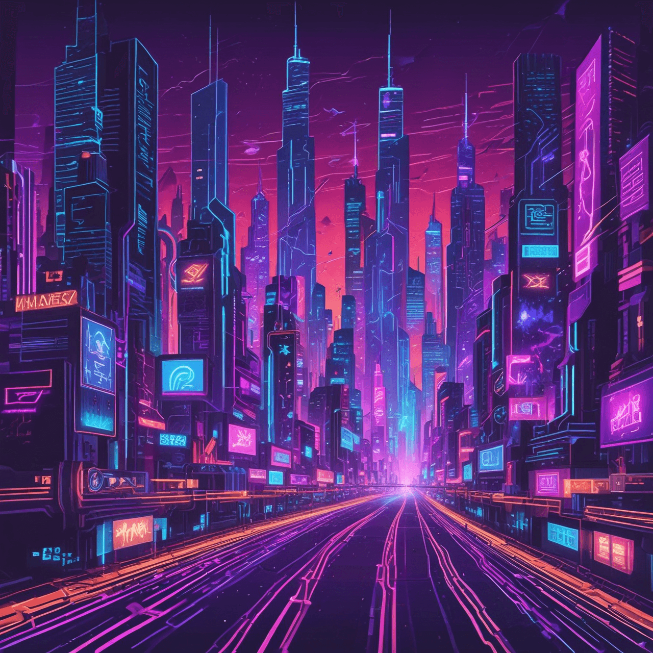 Neon Doctrine Dash game banner