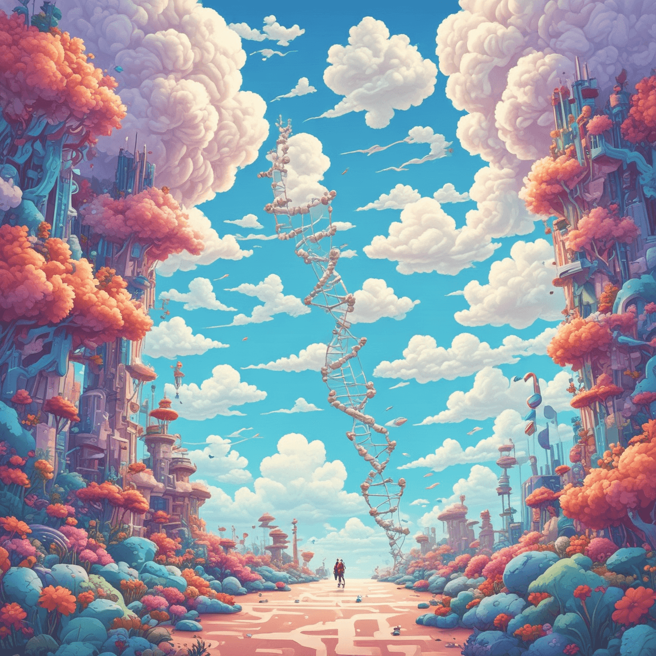Gene Jump: Cloud Bridge Biology game banner