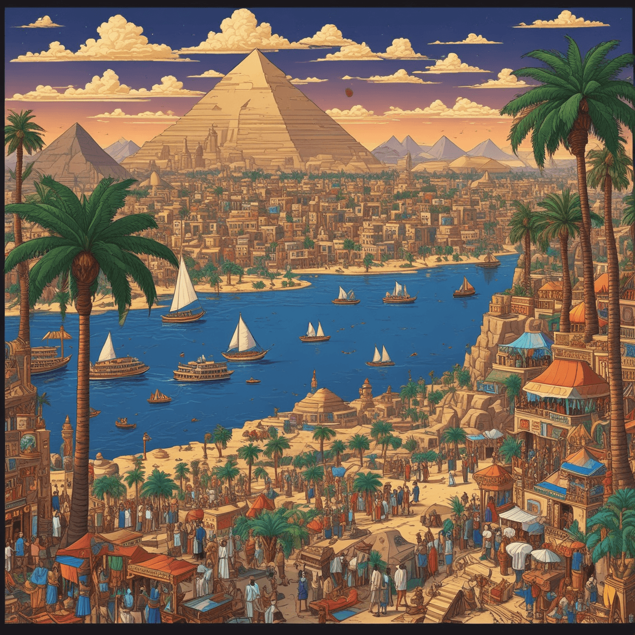 Pharaoh's Run Quiz game banner