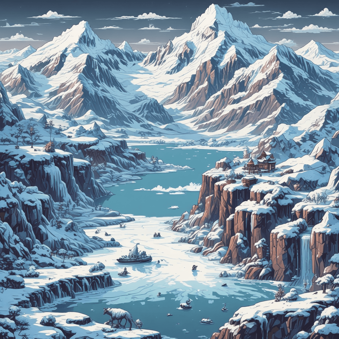 Glacier Run Challenge game banner