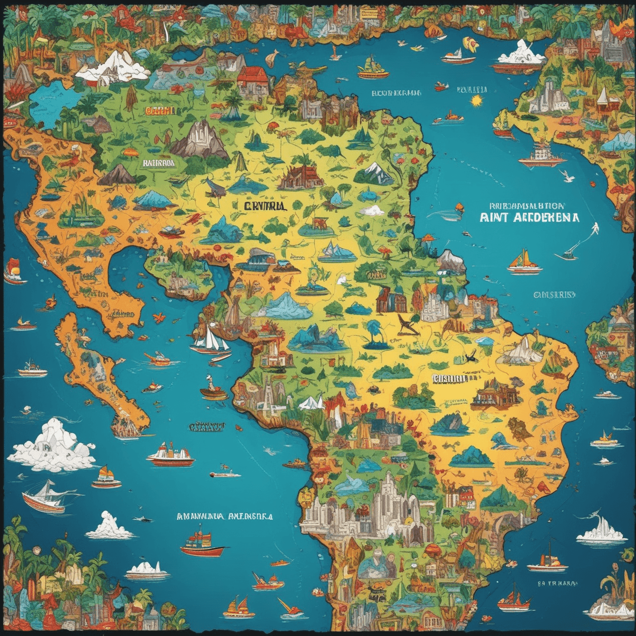 Geography Runner: Americas game banner