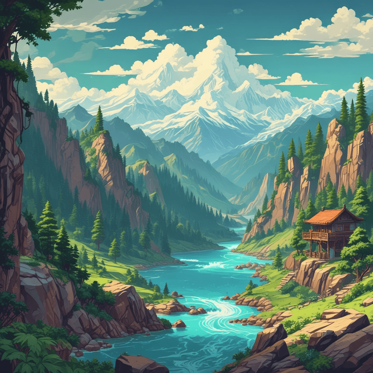 River Flow Quiz Adventure game banner