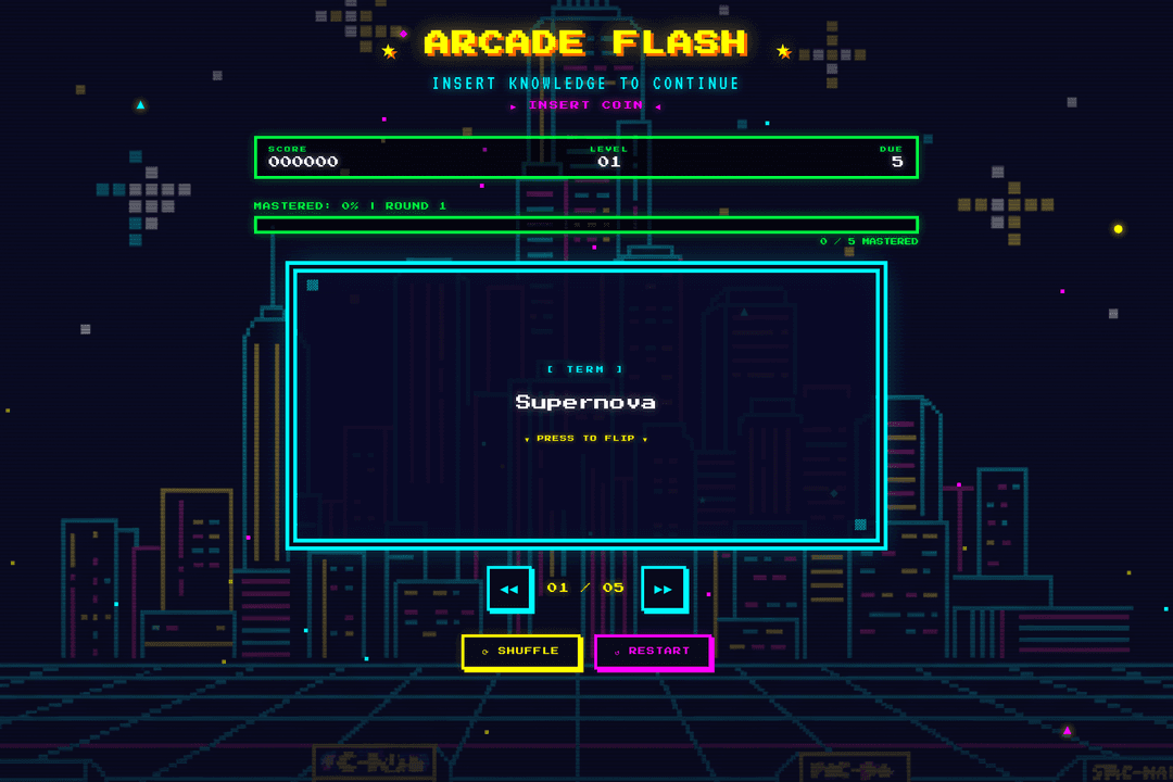8-bit Flashcards