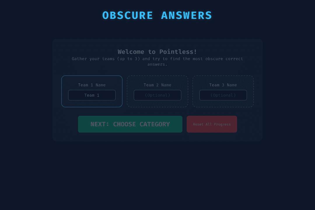 Obscure Answers
