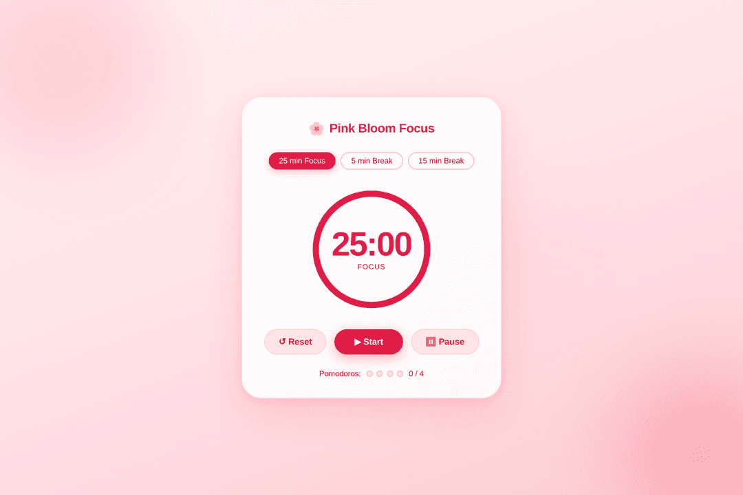 Pink Focus Bloom