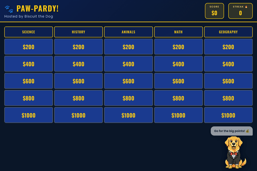 Doggo Jeopardy