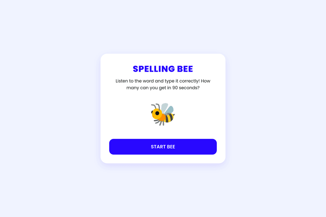 Spelling Bee Champ