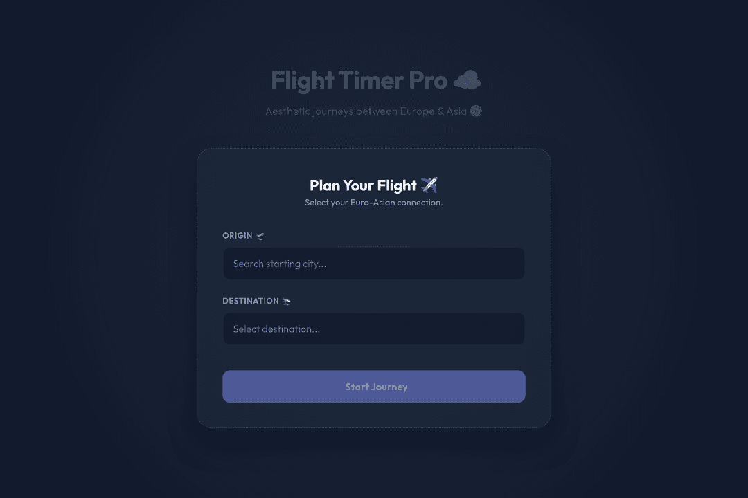 Calm Flight Timer