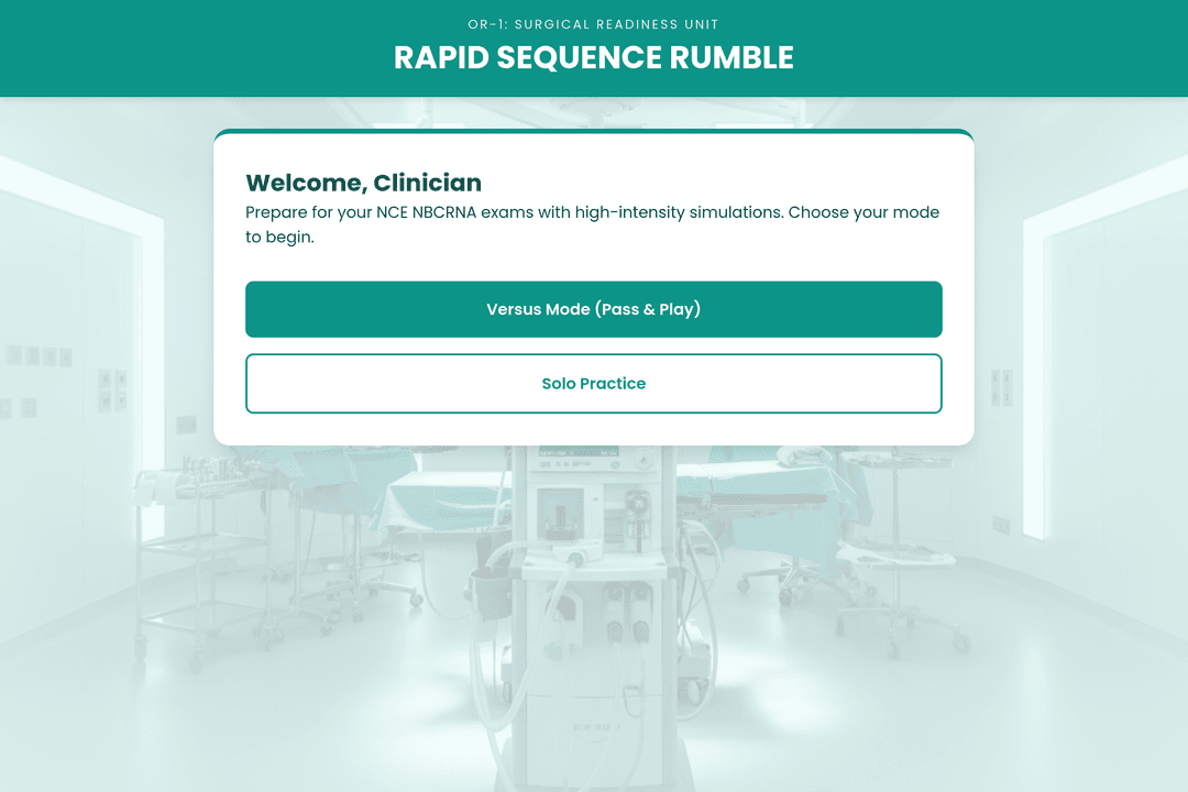 Rapid Sequence Rumble