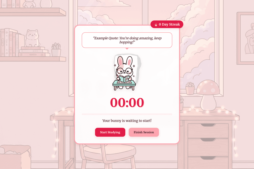 Bunny Study Buddy