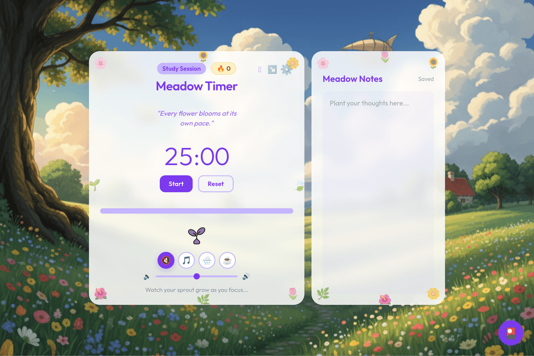 Aesthetic Meadow Timer