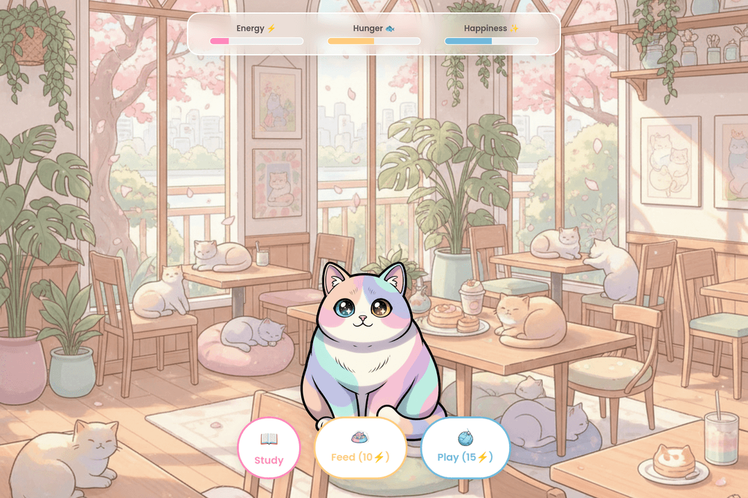 Cat Cafe Energy