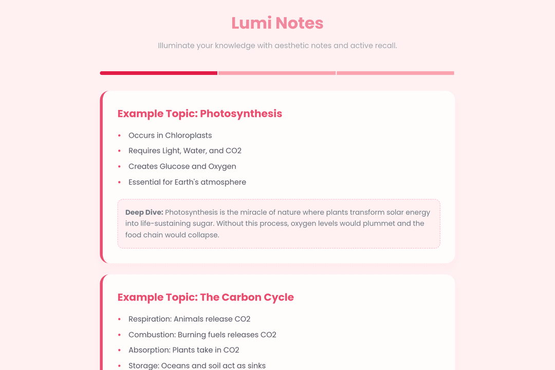 Lumi notes