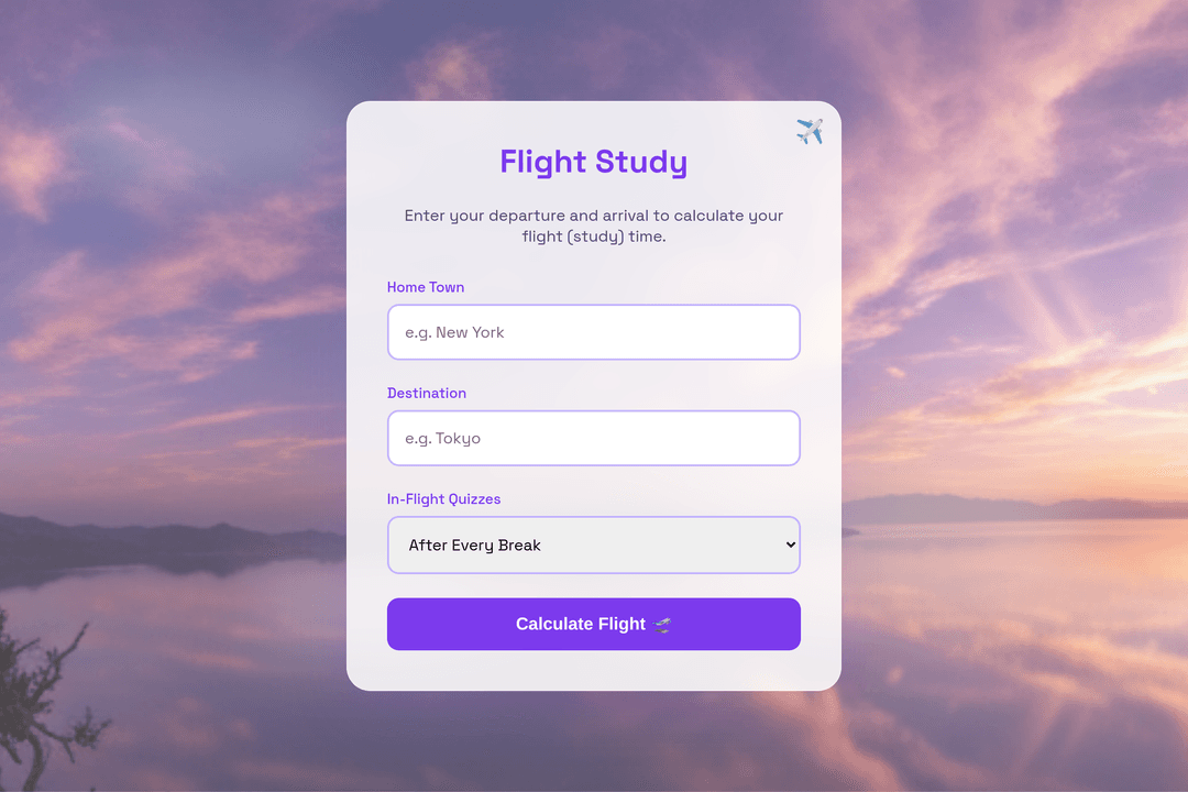 Flight Study