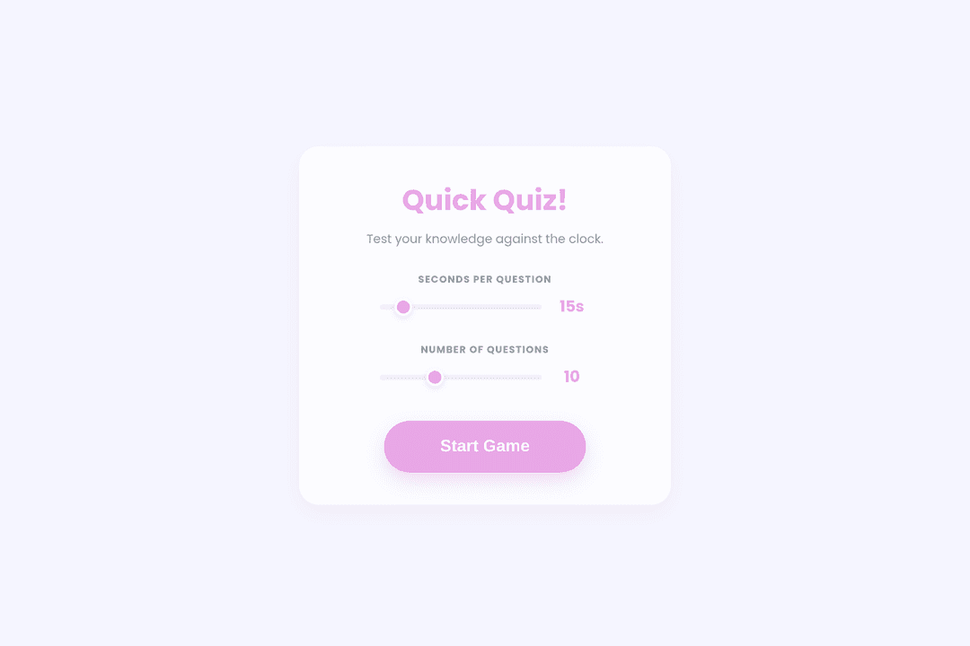 Quick Quiz Challenge