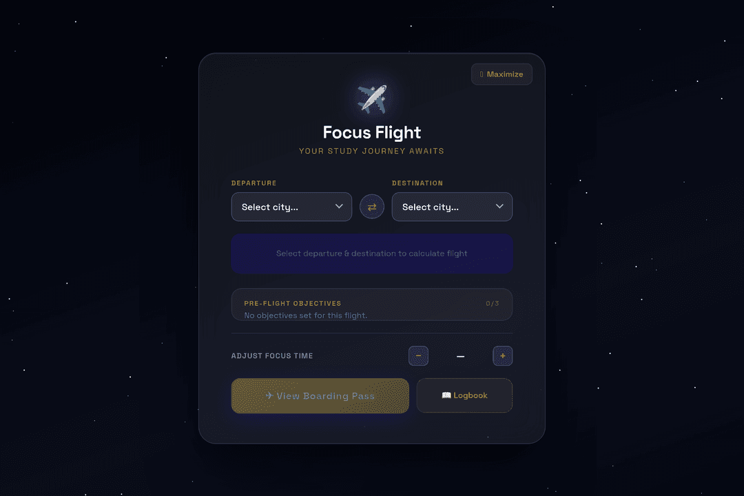 Focus Cockpit Mode