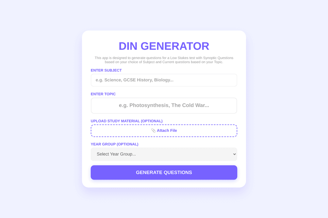 DIN Generator