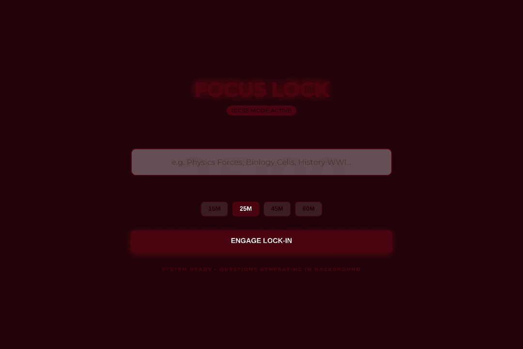 Focus Lock