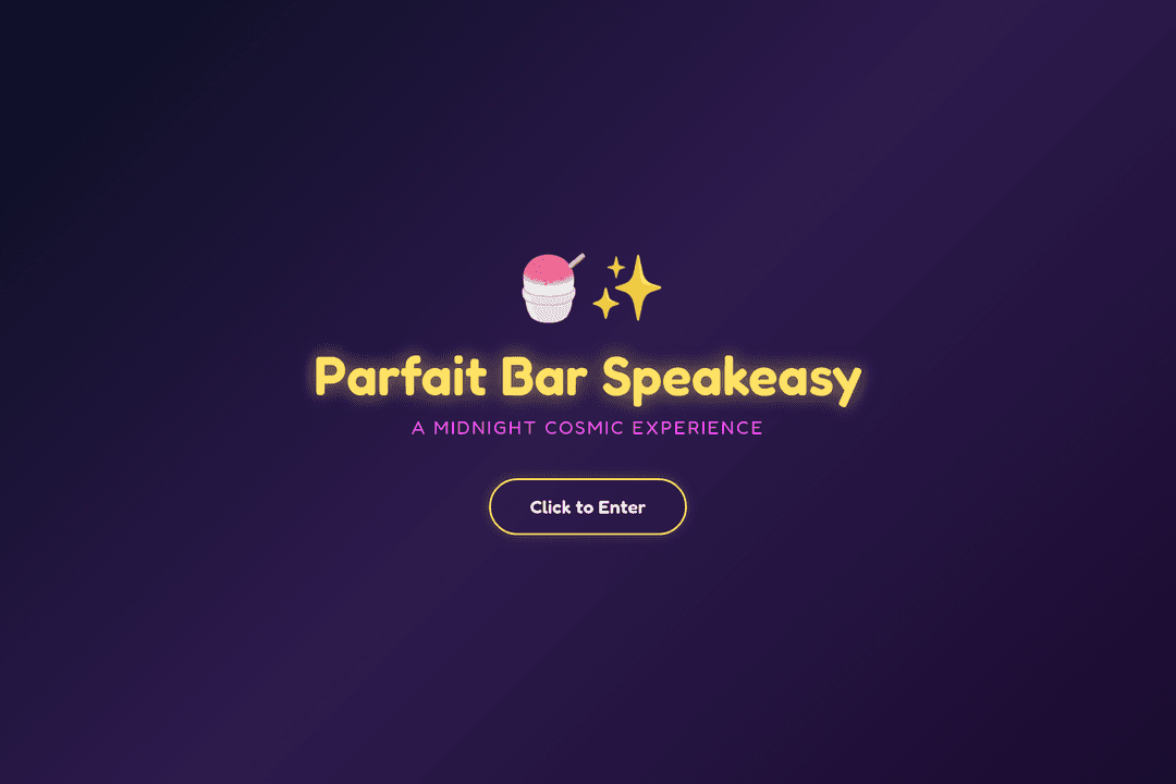 Study Speakeasy: Parfait Bar