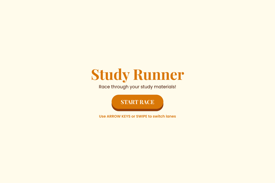 Study Runner Dash