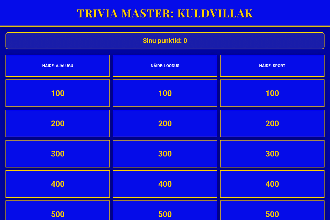 Trivia Master