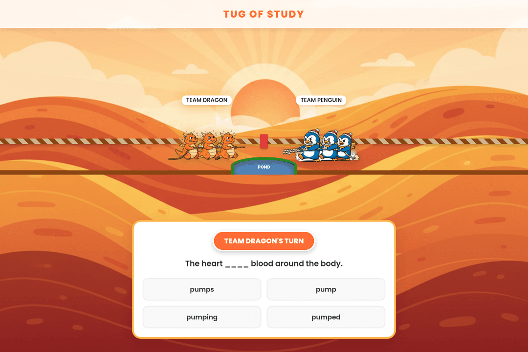 Quiz Tug (present simple)